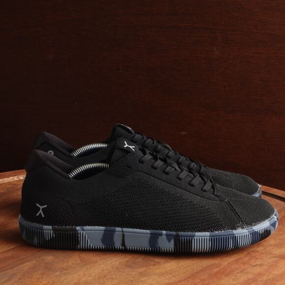Flux Sneakers Unisex Size M8 W9 BLK Blue Camo Adapt Trainer Knit Athletic Shoes